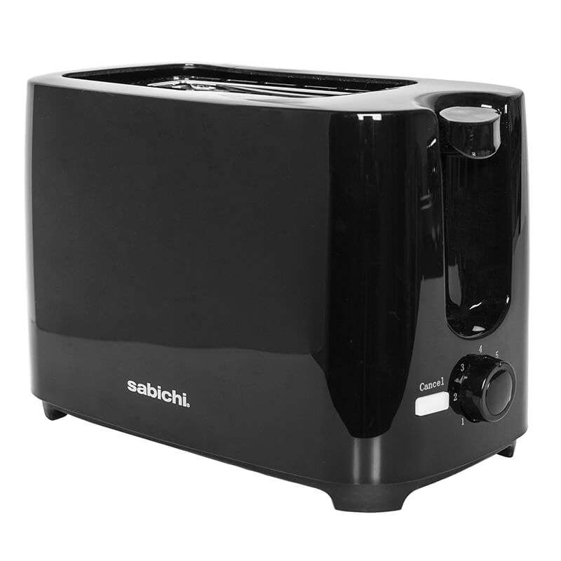 Sabichi Black 2 Slice Toaster