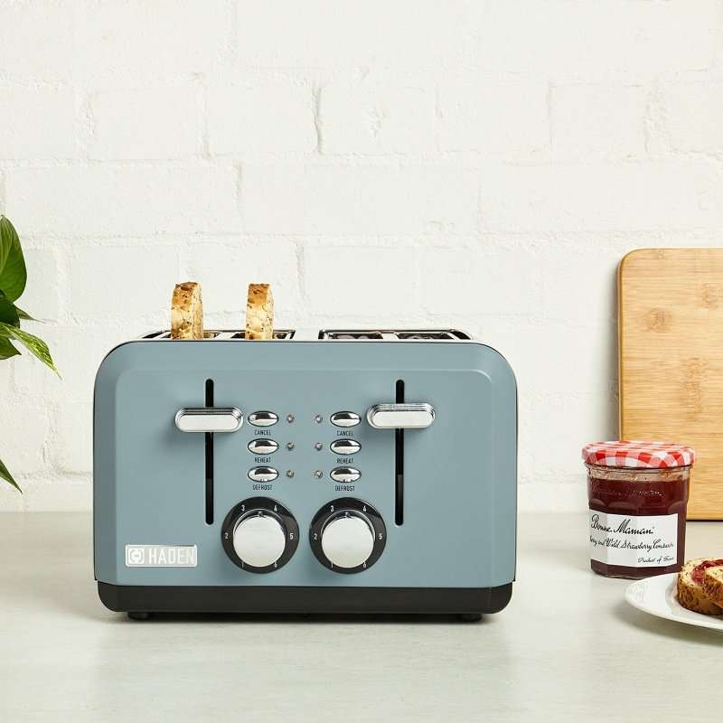 Haden Perth 4 Slice Toaster, Grey