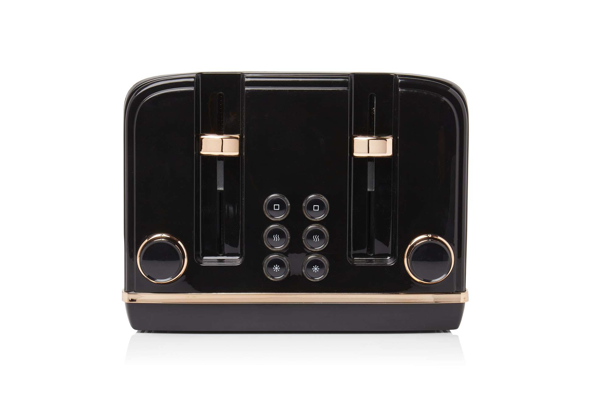HADEN Salcombe Black & Copper 4 Slice Toaster 1 Haden Salcombe 4 Slice Toaster, Black and Copper