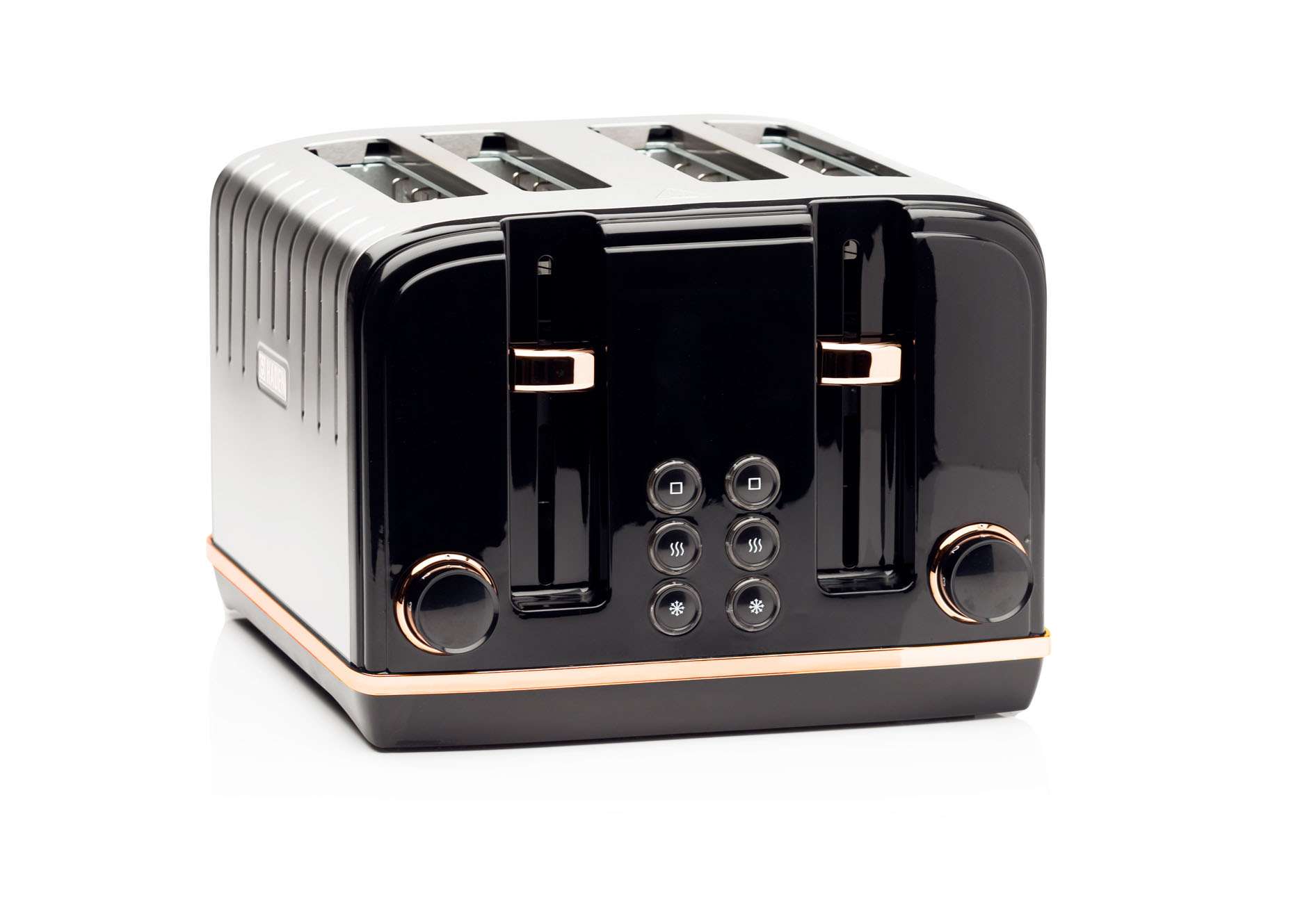 HADEN Salcombe Black & Copper 4 Slice Toaster 7 Haden Salcombe 4 Slice Toaster, Black and Copper