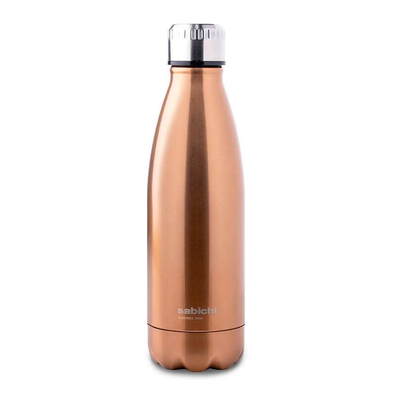 Sabichi 450ml Stainless Steel Drinks Bottle, Copper