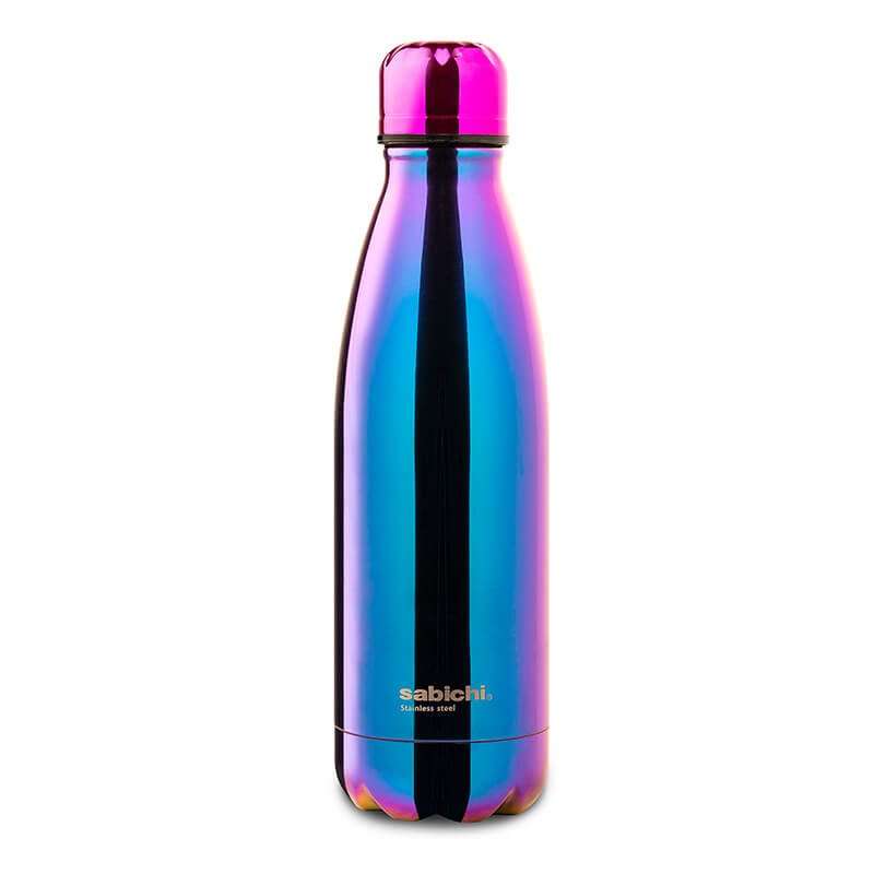 Sabichi Stainless Steel Drinks Bottle 450ml, Iridescent