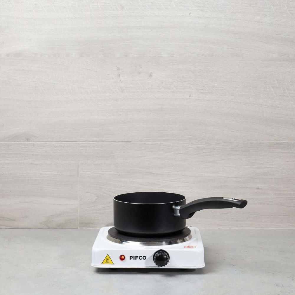 Pifco 1500W Electric Single Hob, White