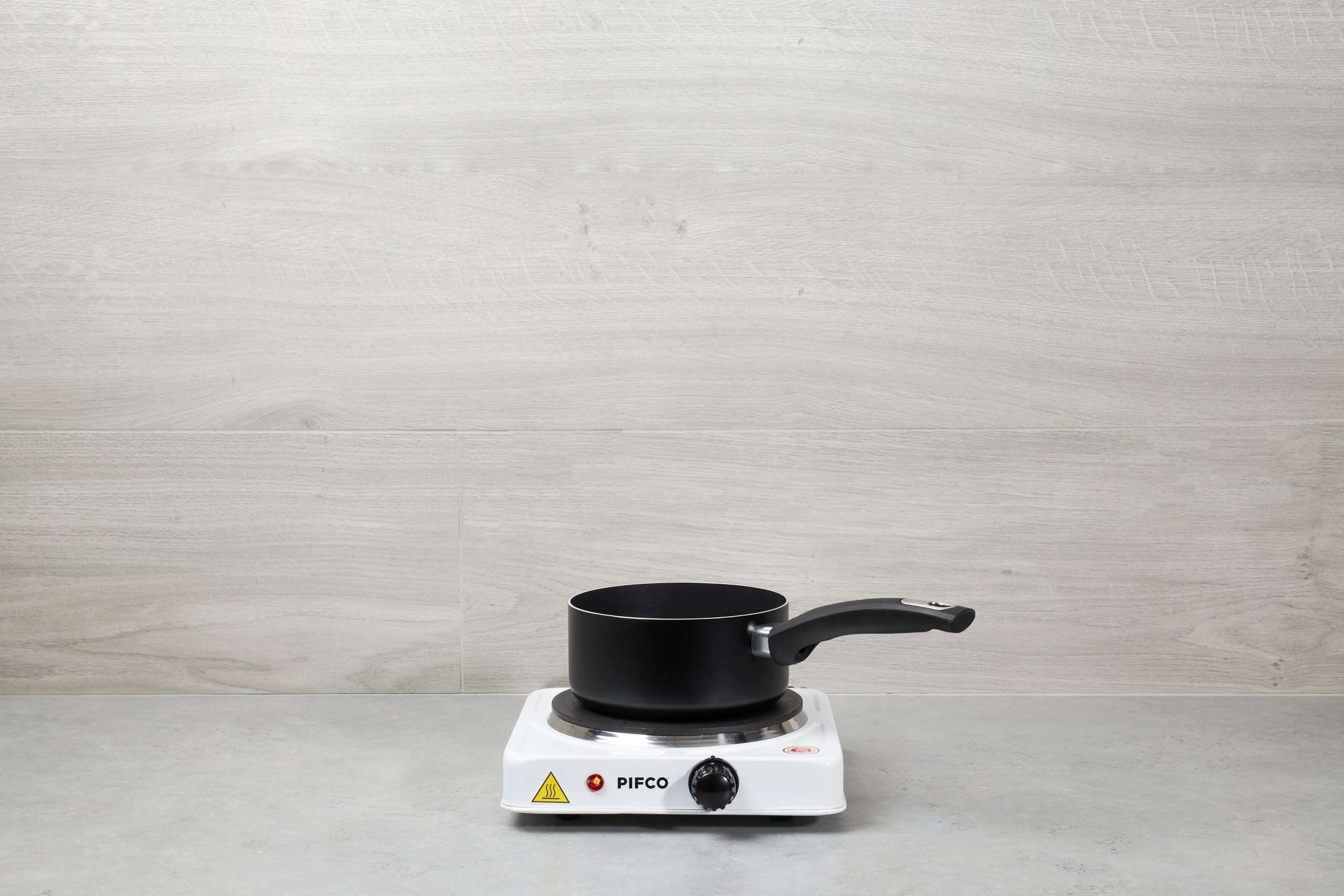 Pifco 1500W Electric Single Hob, White