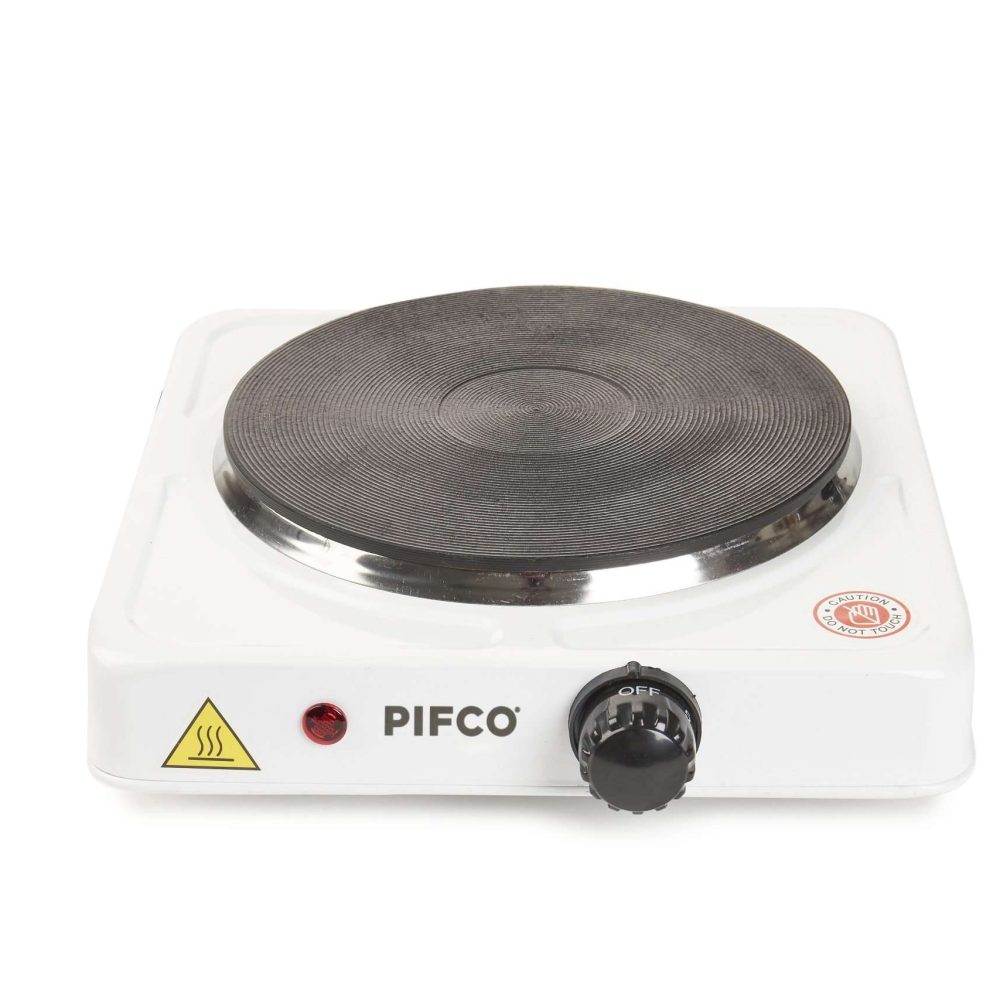 Pifco 1500W Electric Single Hob, White