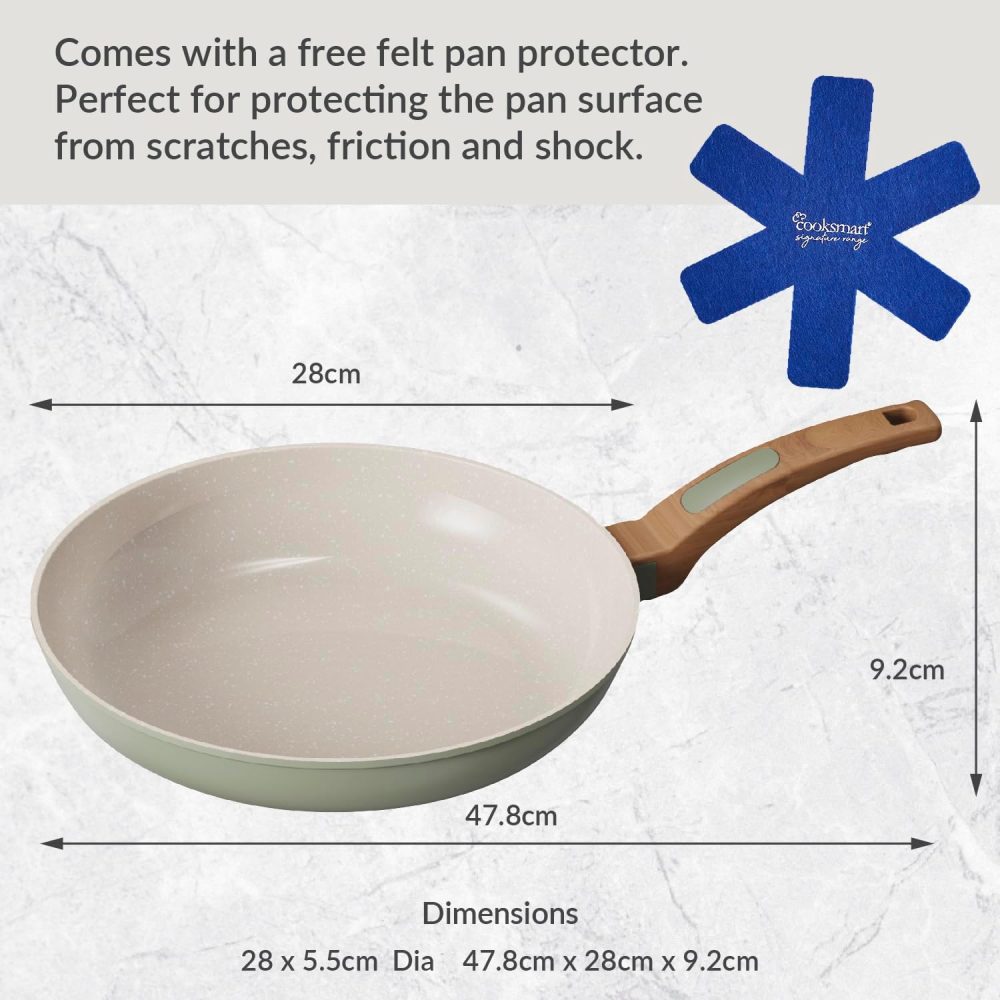 Cooksmart Signature Frying Pan 28cm Sage Green