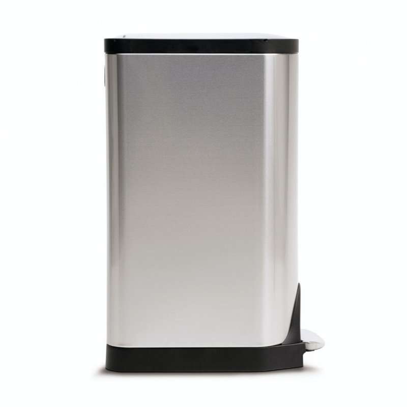 simplehuman Butterfly Pedal Bin 30L, Brushed Stainless Steel