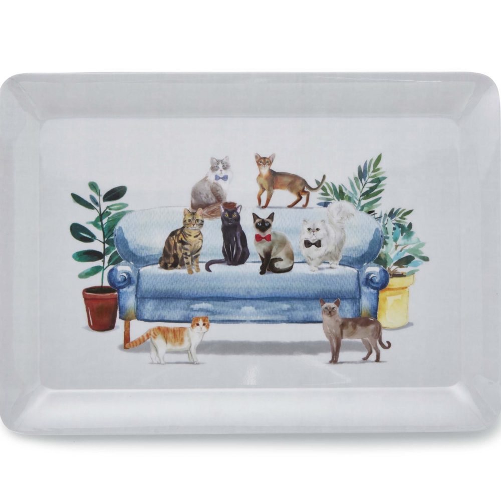 Cooksmart Curious Cats Large Tray