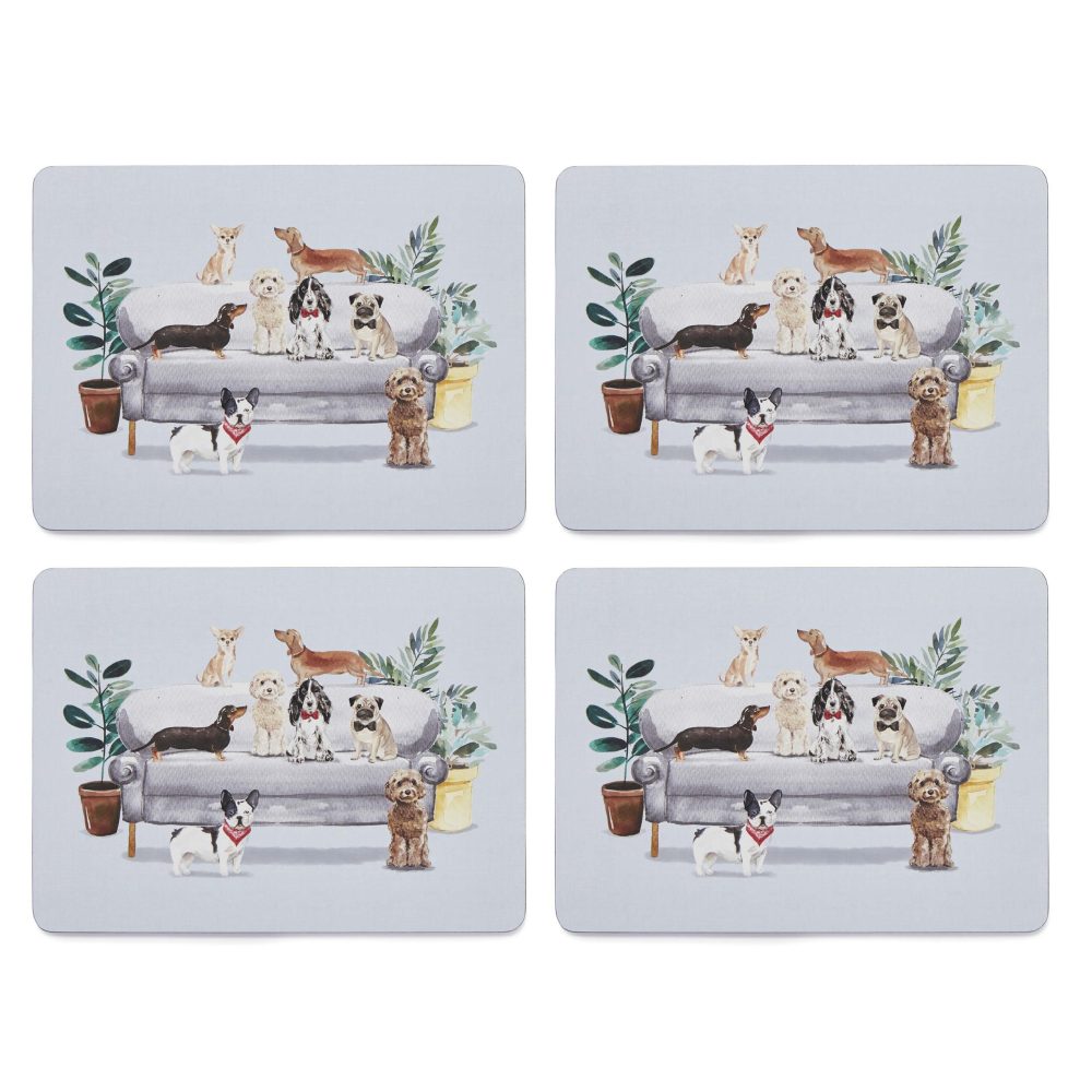 Cooksmart Curious Dogs Set of 4 Placemats