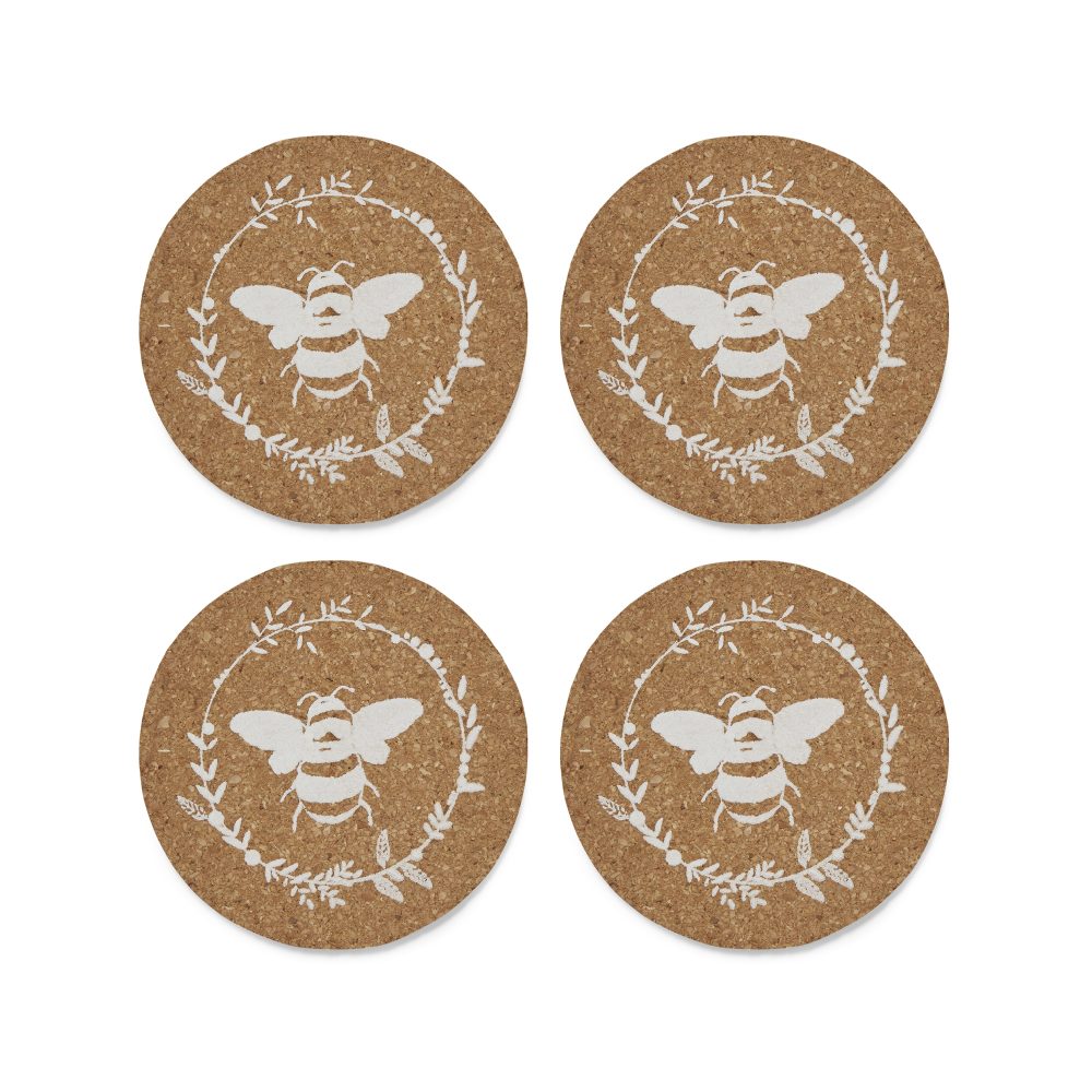 Cooksmart Bumble Bees Set of 4 Cork Placemats