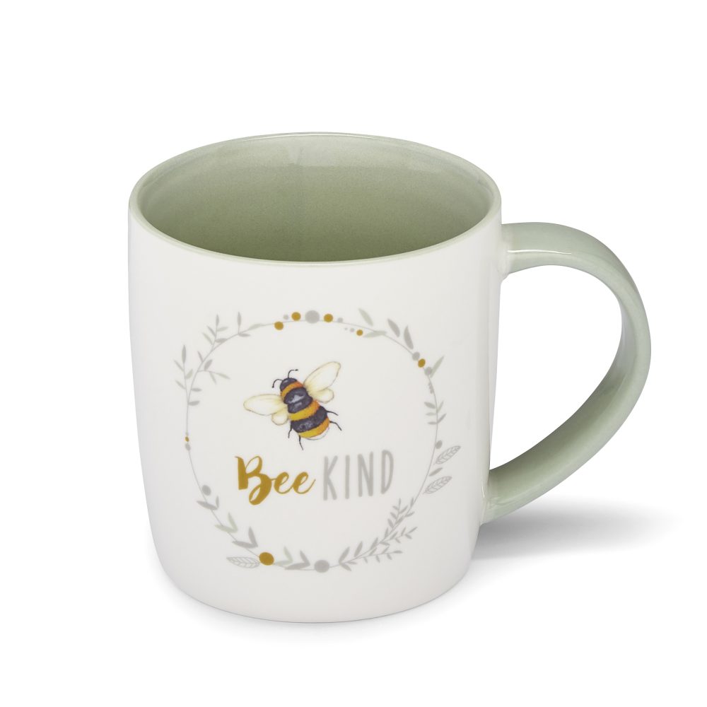 Cooksmart Bumble Bees Barrel Mug, Bee Kind