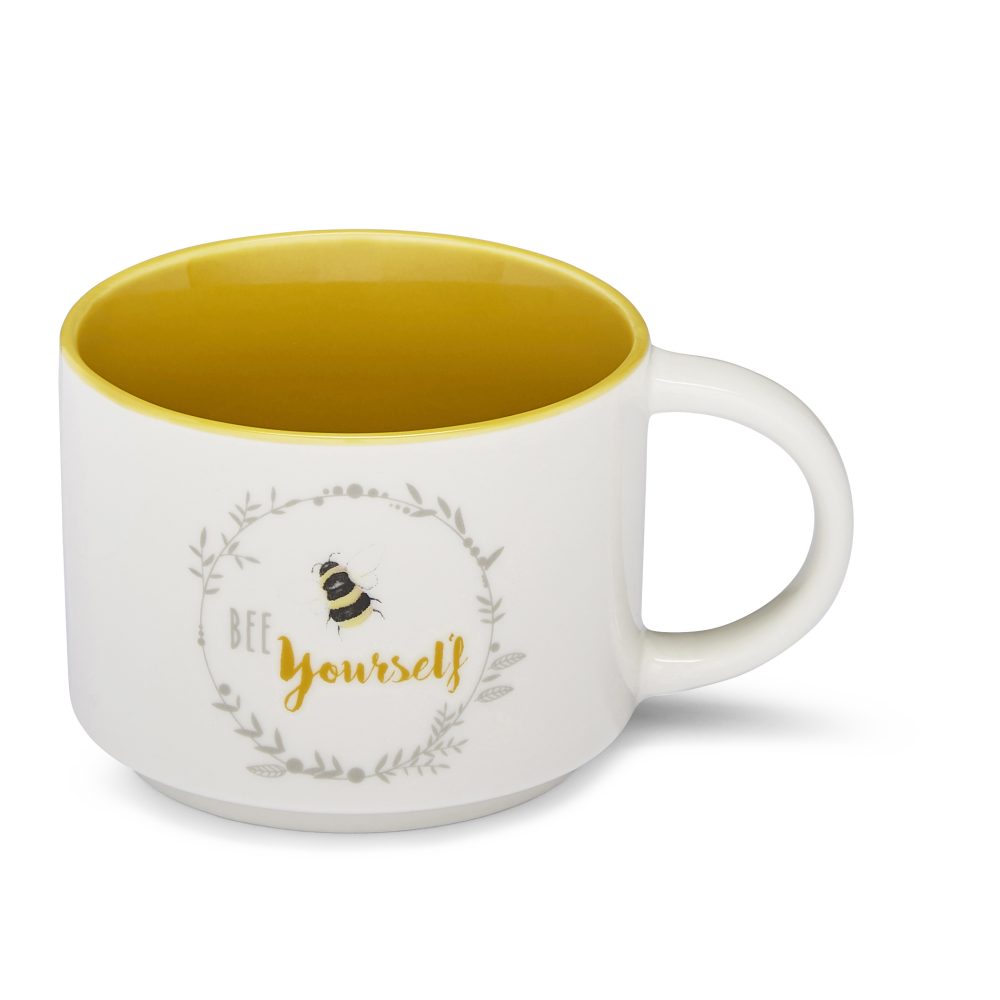 Cooksmart Bumble Bees Stacking Mug, Bee Yourself