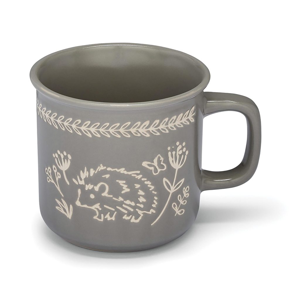 Cooksmart Country Animals Lipped Mug, Hedgehog