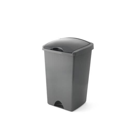Addis 50L Lift Up Lid Bin, Metallic
