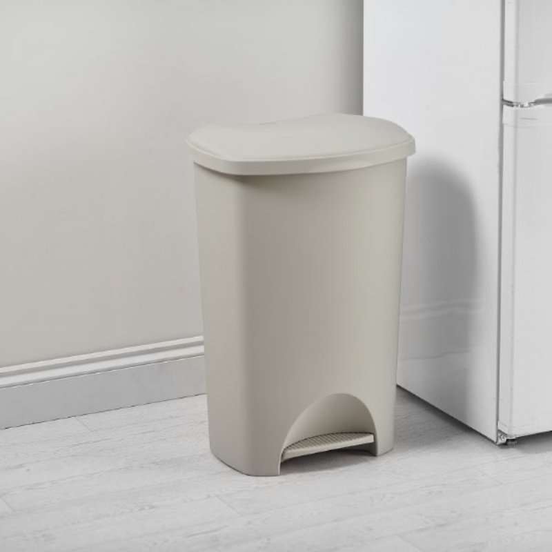 Addis 50L Pedal Bin, Mushroom