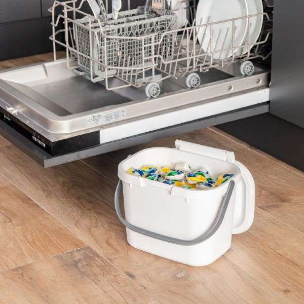 Addis Kitchen Caddy, White/Grey