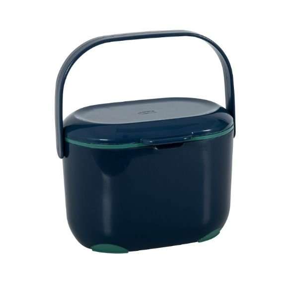 Addis 2.5L Compost Caddy, Blue/Sage Green