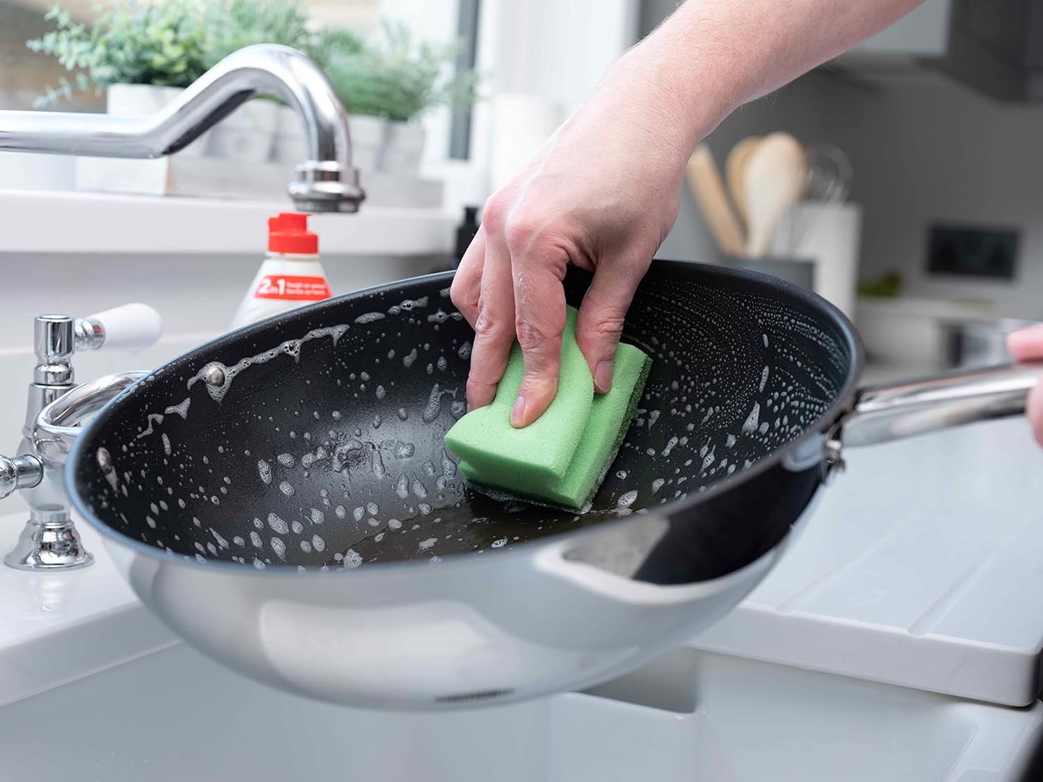 Fairy Dual Sponge Scourer with Crystals - 6PK