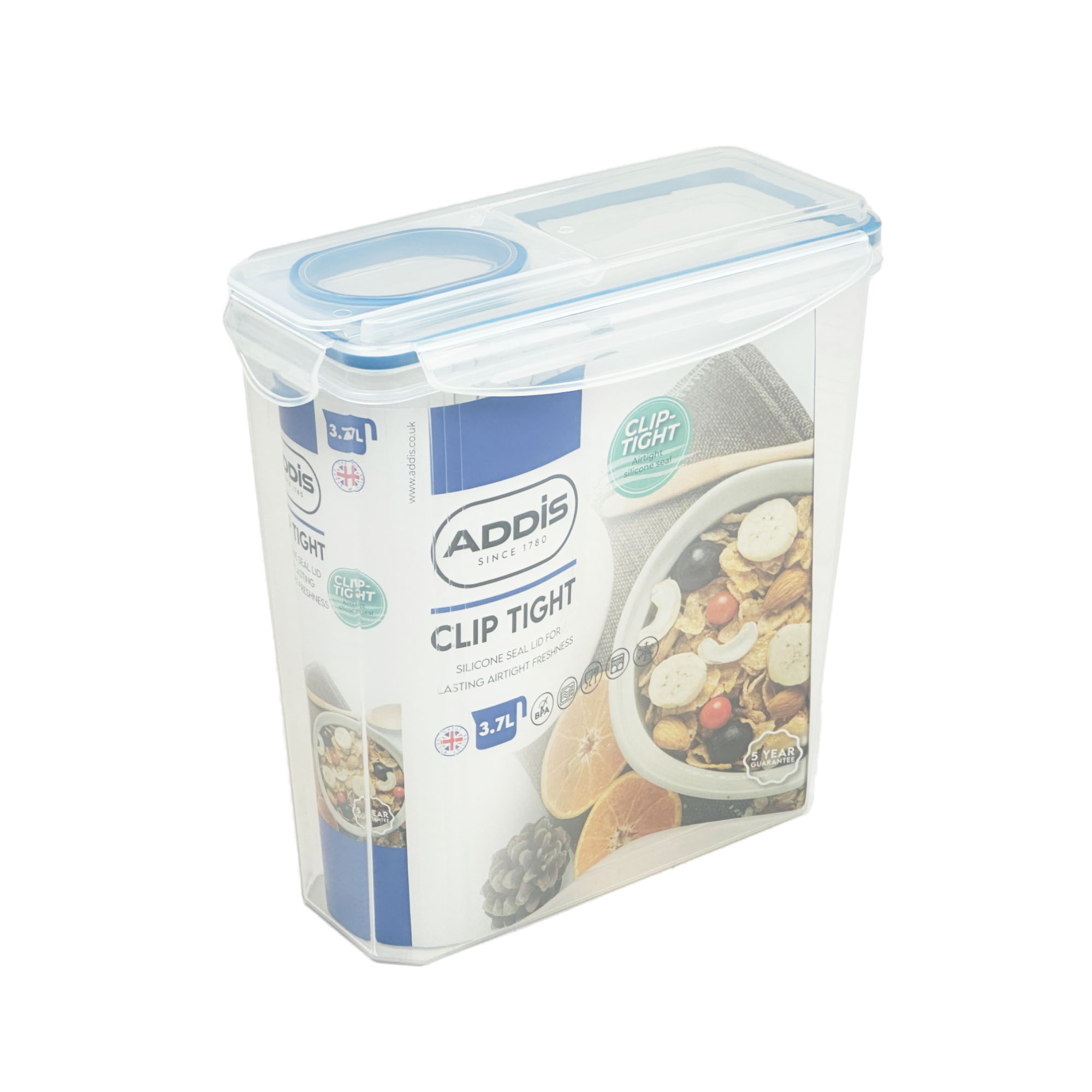 Clip Tight - Cereal Container 1 Addis Clip Tight 3.7L Rectangular Cereal Container