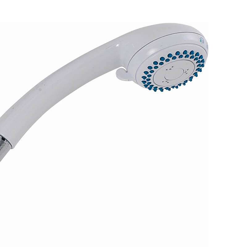 Sabichi White 3 Function Shower Head and Hose, 1.5m