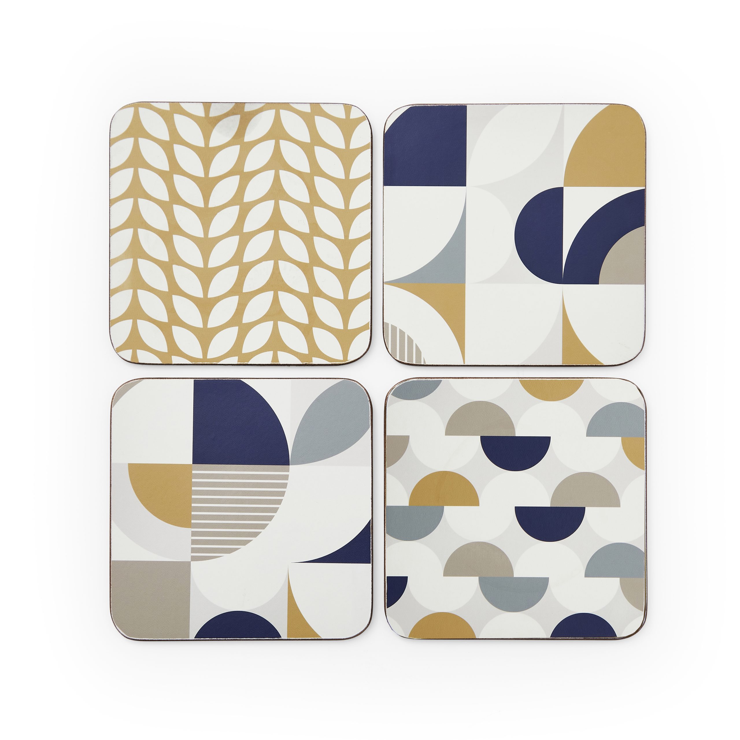 Cooksmart Bauhaus Geo Set of 4 Coasters 2365 1 Cooksmart Bauhaus Geo Set of 4 Coasters