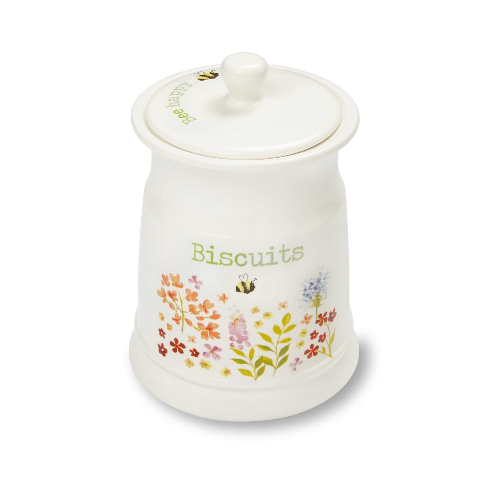 Cooksmart Bee Happy Ceramic Biscuit Canister