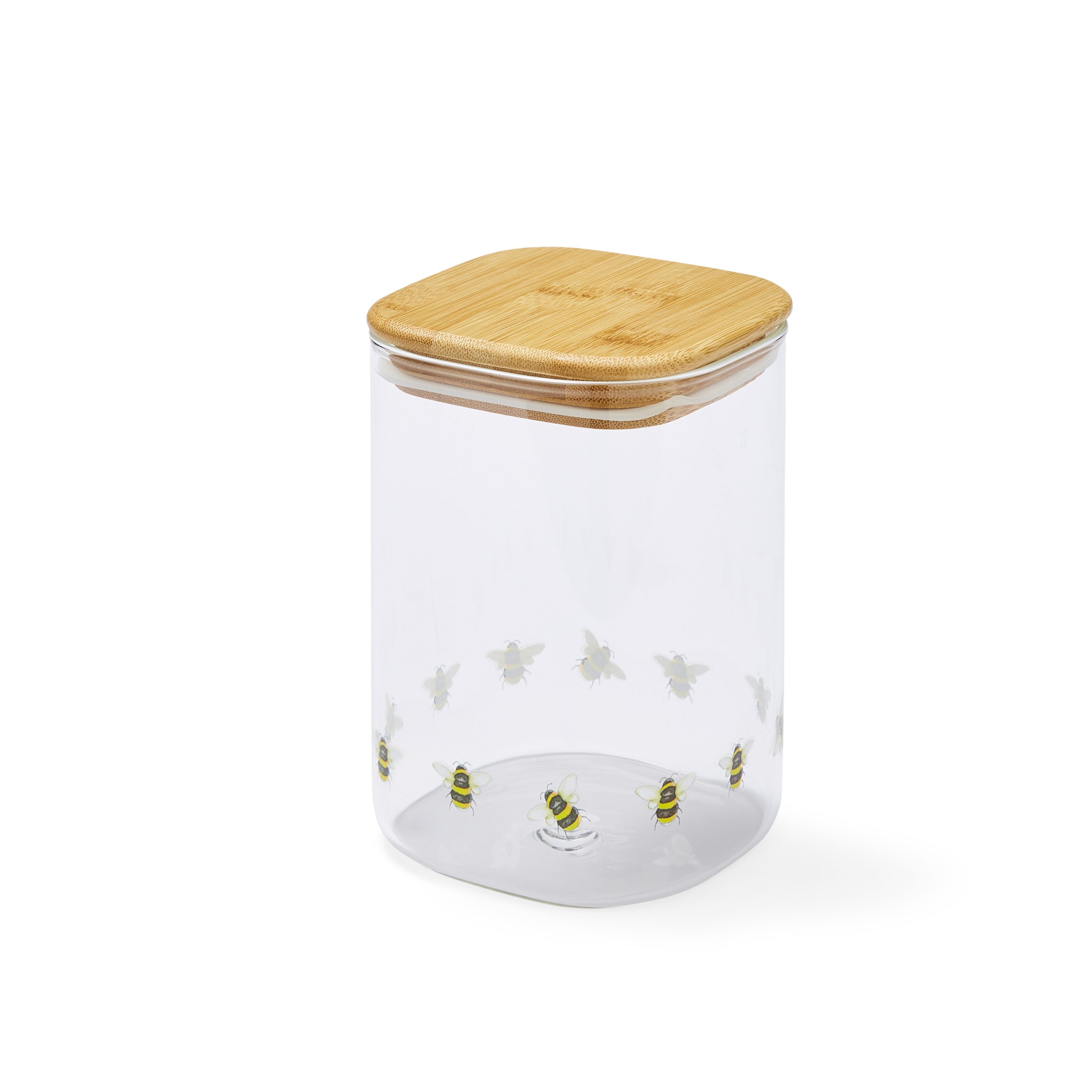 Cooksmart Bumble Bees 1 Cooksmart Bumble Bees 1.0L Glass Jar with Push Bamboo Lid