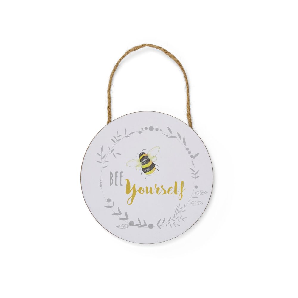 Cooksmart Bumble Bees "Bee Yourself" Round Plaque