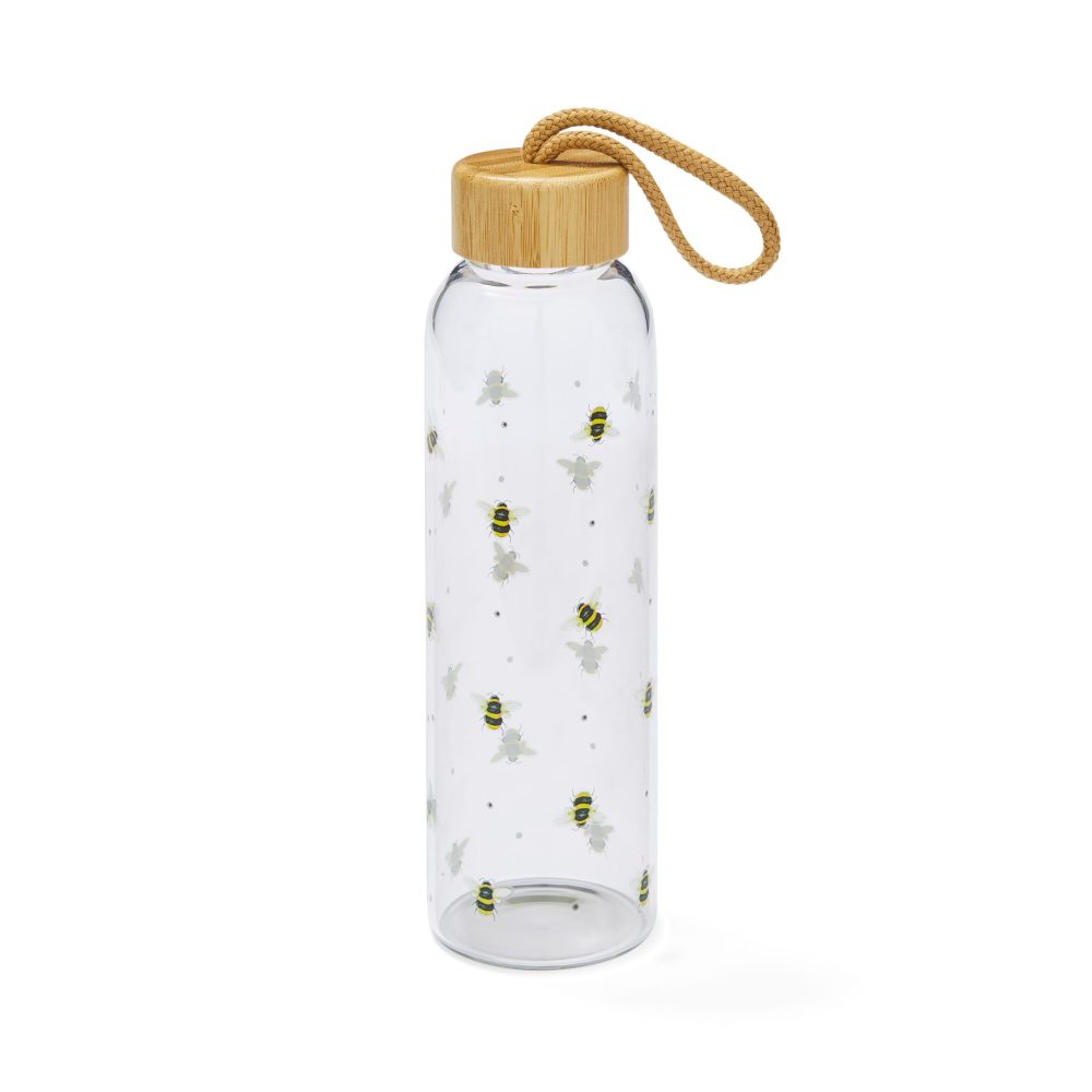 Cooksmart Bumble Bees Glass Bottle