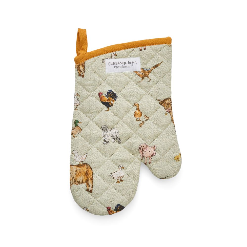 Cooksmart Buttercup Farm Gauntlet, Organic Cotton