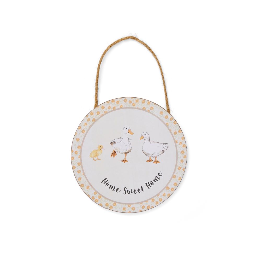 Cooksmart Buttercup Farm "Home Sweet Home" Round Plaque