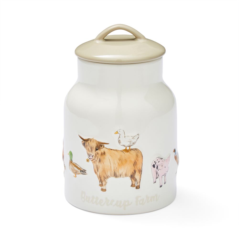 Cooksmart Buttercup Farm Ceramic Large Canister