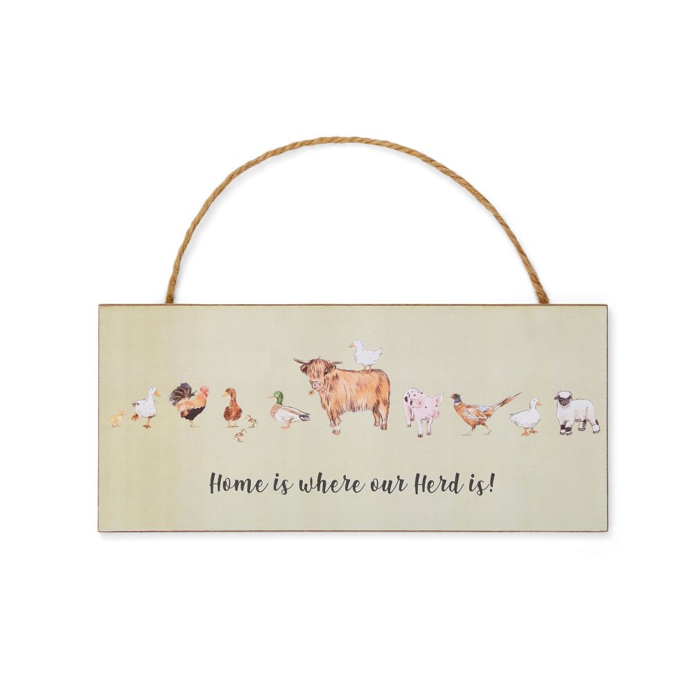 Cooksmart Buttercup Farm "Our Herd" Rectangular Plaque