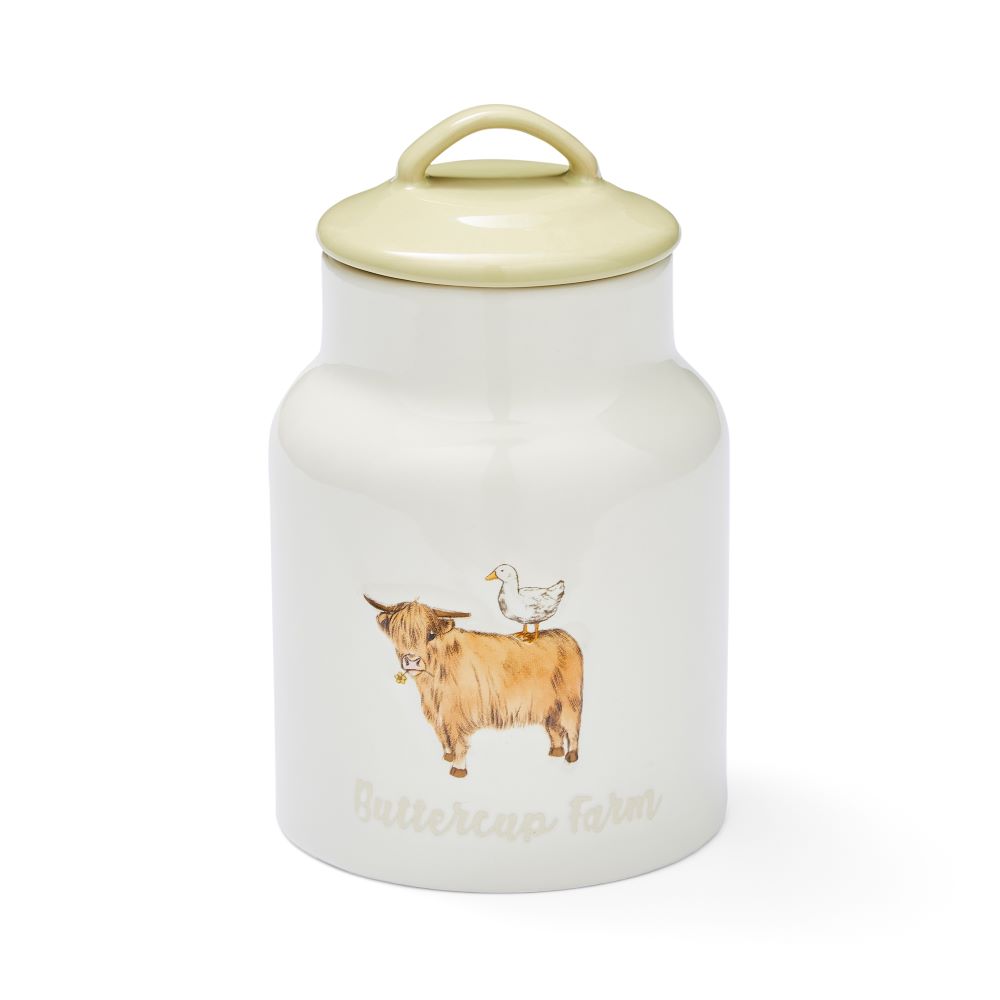 Cooksmart Buttercup Farm Ceramic Tea Canister