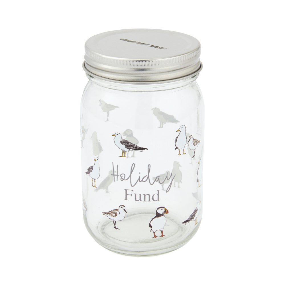 Cooksmart Coastal Birds Money Jar