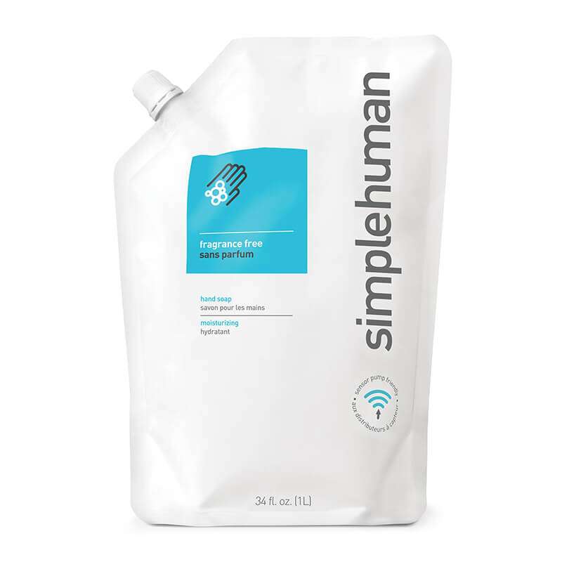 simplehuman Liquid Hand Soap Refill 1L, Fragrance Free