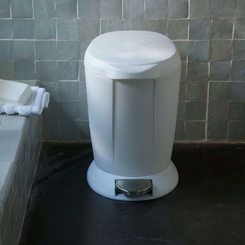 simplehuman Round Bin 6L, White
