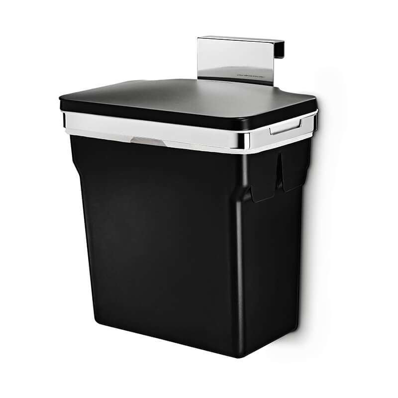 simplehuman In-Cabinet Bin 10L, Chrome Steel