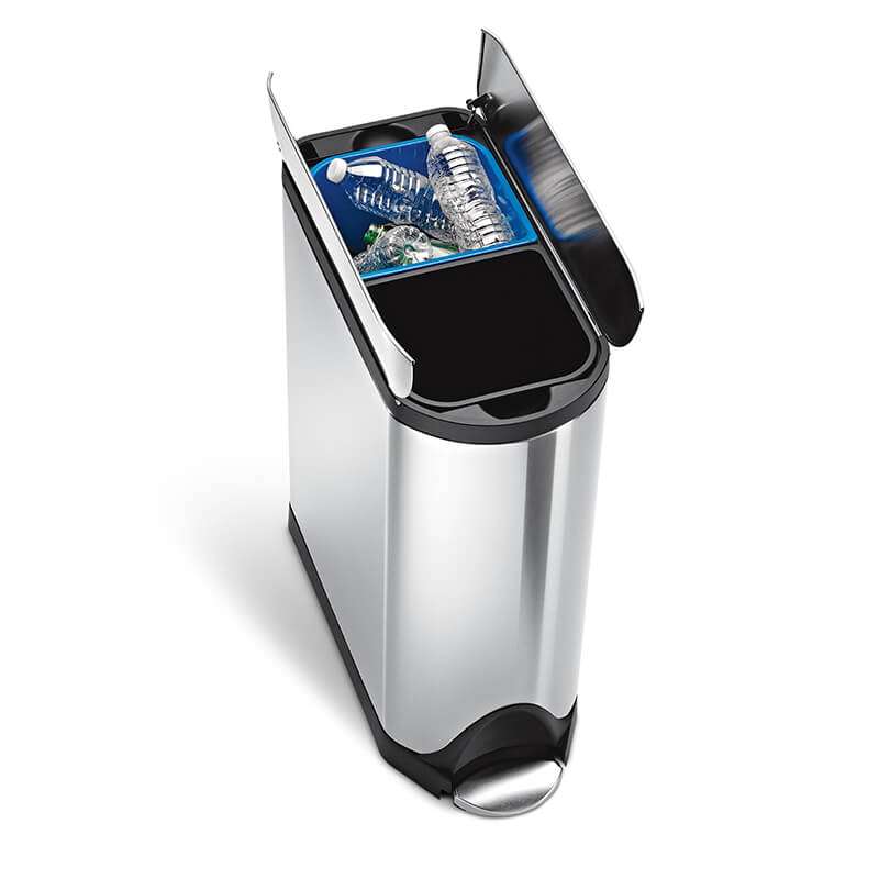 simplehuman Butterfly Recycler 20L, Brushed Stainless Steel