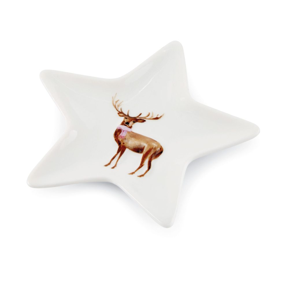 Cooksmart Christmas Stag Teabag Tidy