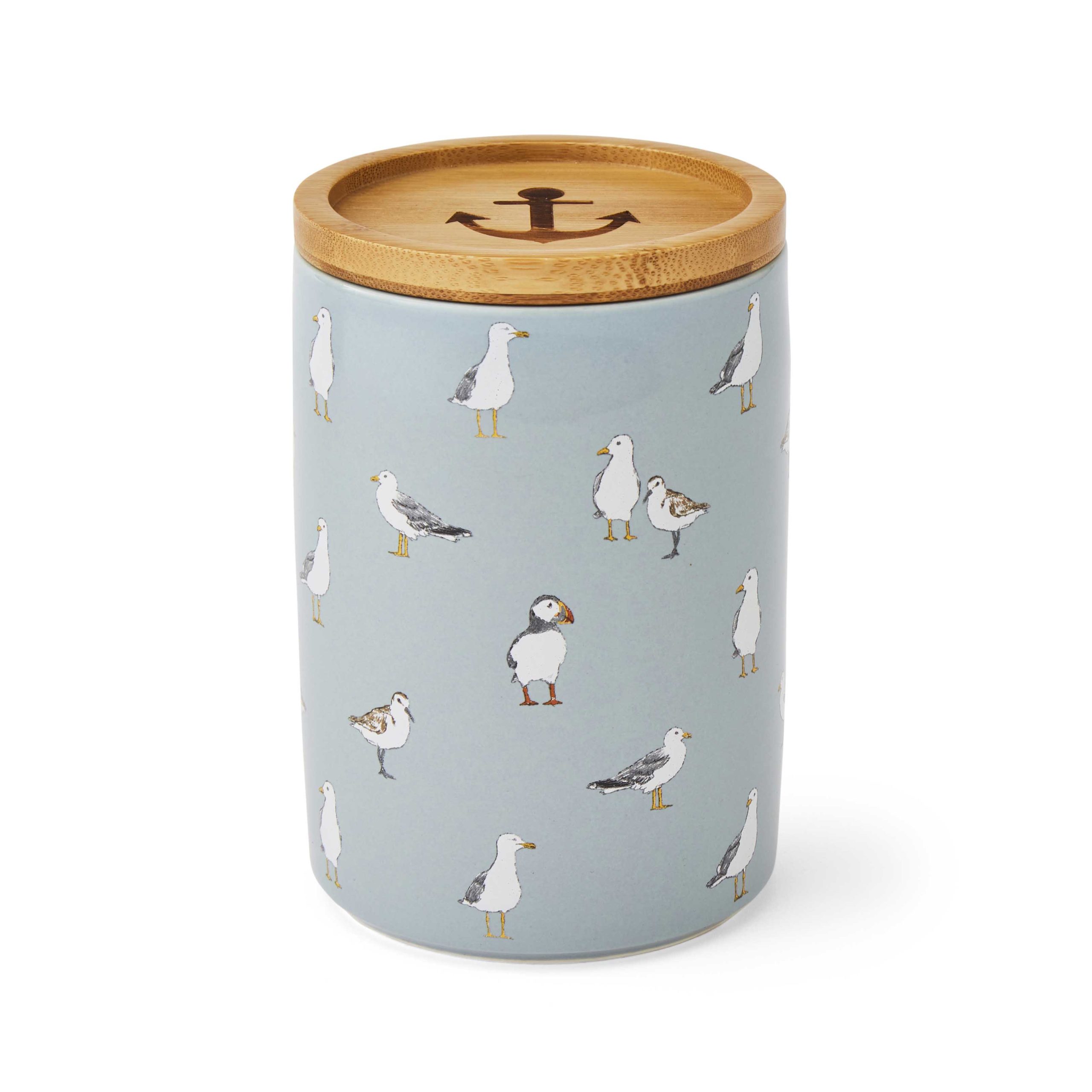 Cooksmart Coastal Birds Ceramic Canister - Large 2589 1 Cooksmart Coastal Birds Ceramic Canister, Large