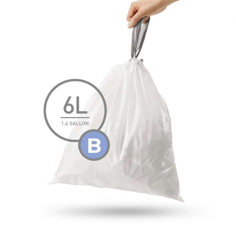 simplehuman Custom Fit Liners Code B, Pack of 30