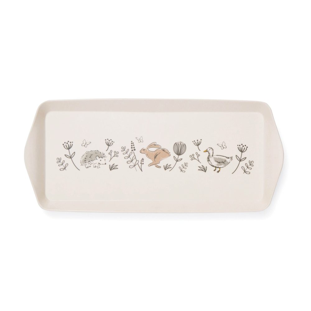 Cooksmart Country Animals Bamboo Small Tray