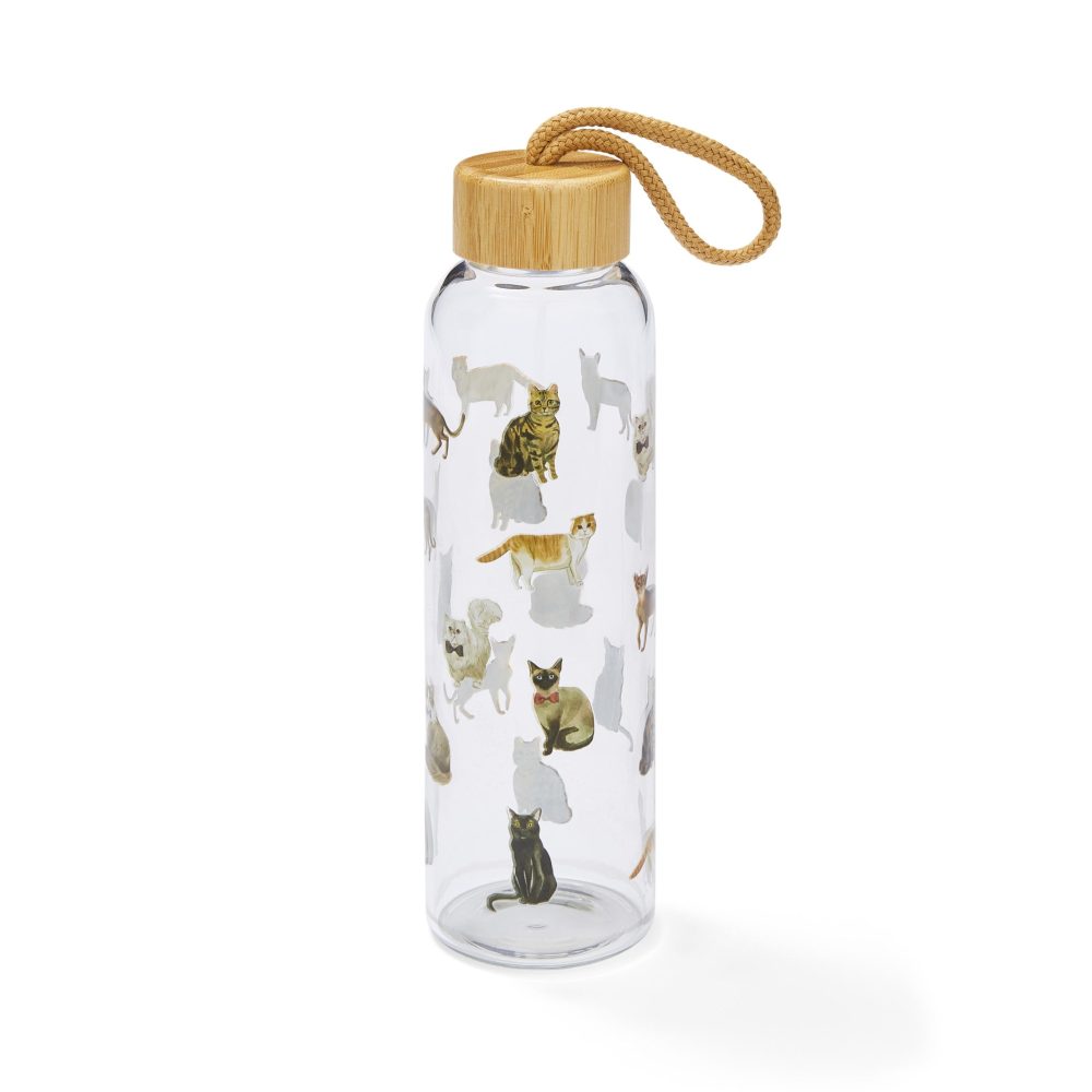 Cooksmart Curious Cats Glass Bottle