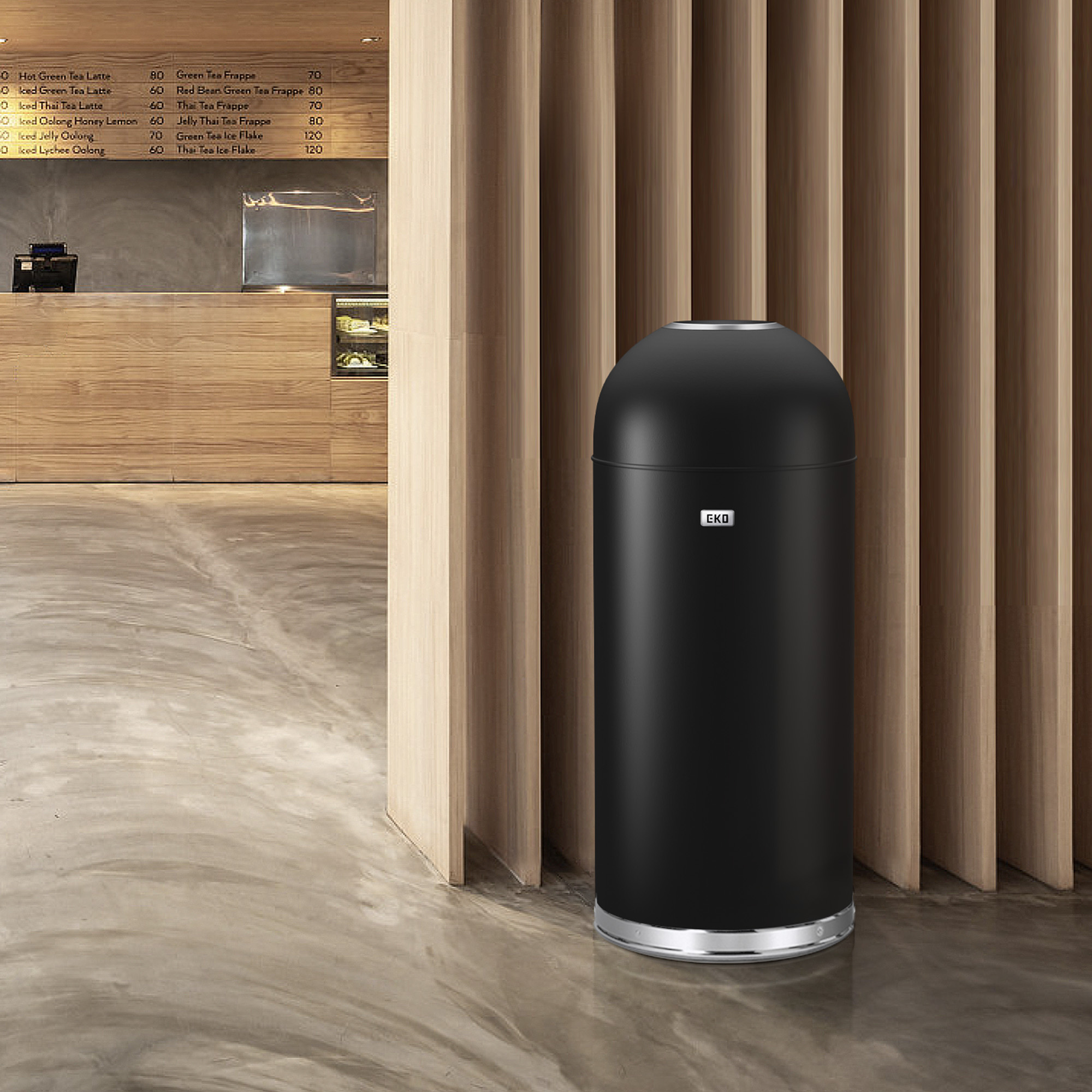 EK9377MT-45L-5 EKO Eternal Commercial Bin 56L, Black