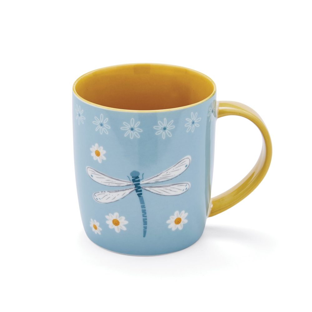 Cooksmart English Meadow Dragonflies Barrel Mug