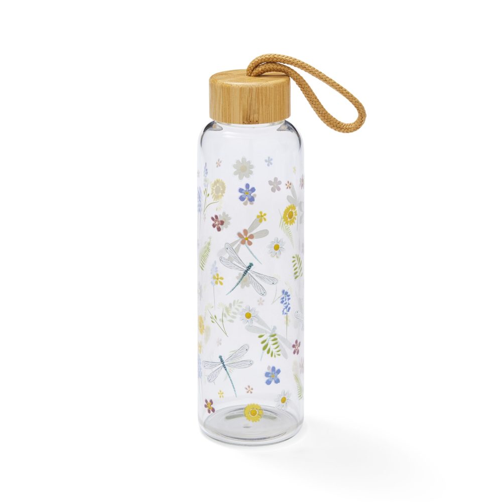 Cooksmart English Meadow Glass Bottle