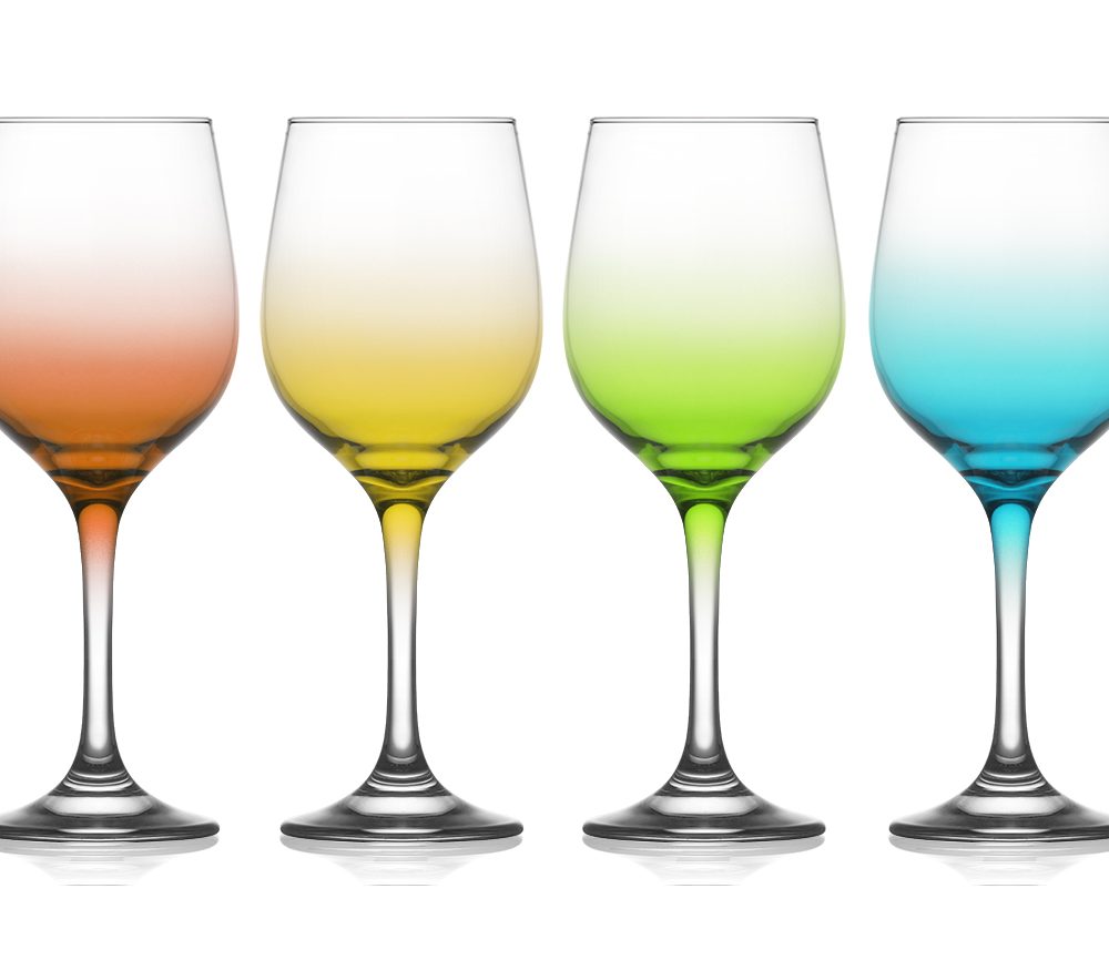 LAV Fame Ombre Wine Glass, Box of 6