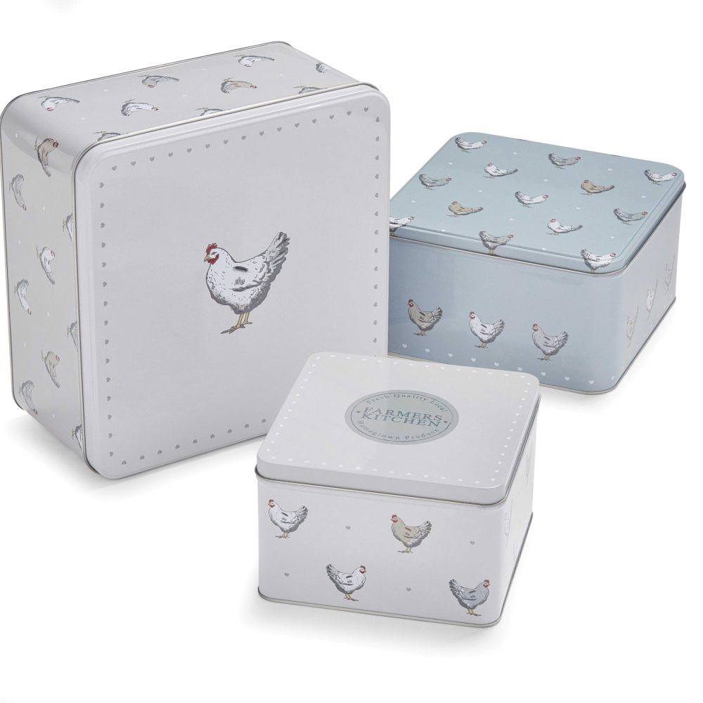 Cooksmart Farmers Kitchen Set of 3 Square Cake Tins