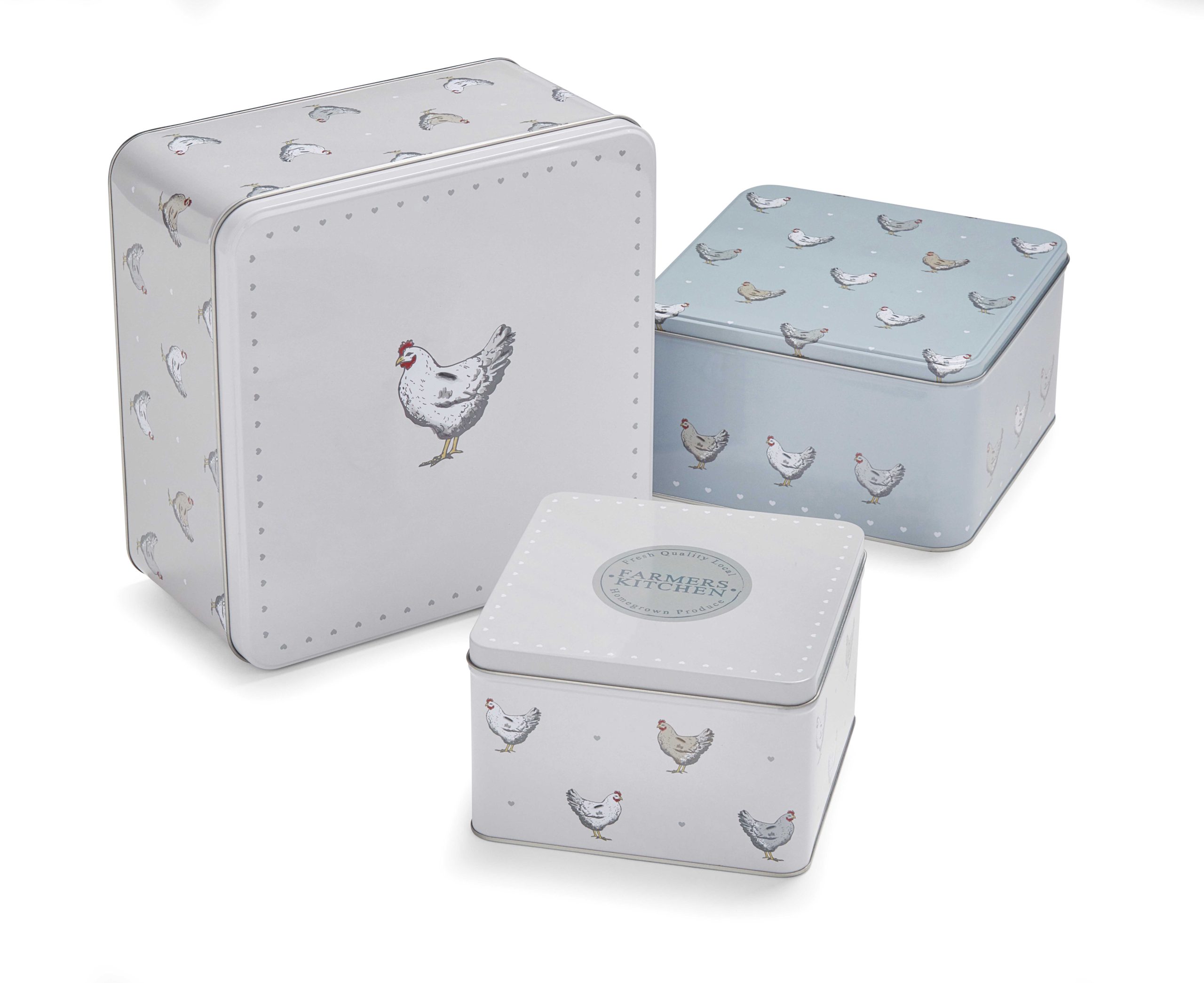 Cooksmart Farmers Kitchen Set of 3 Square Cake Tins 9979 1 Cooksmart Farmers Kitchen Set of 3 Square Cake Tins